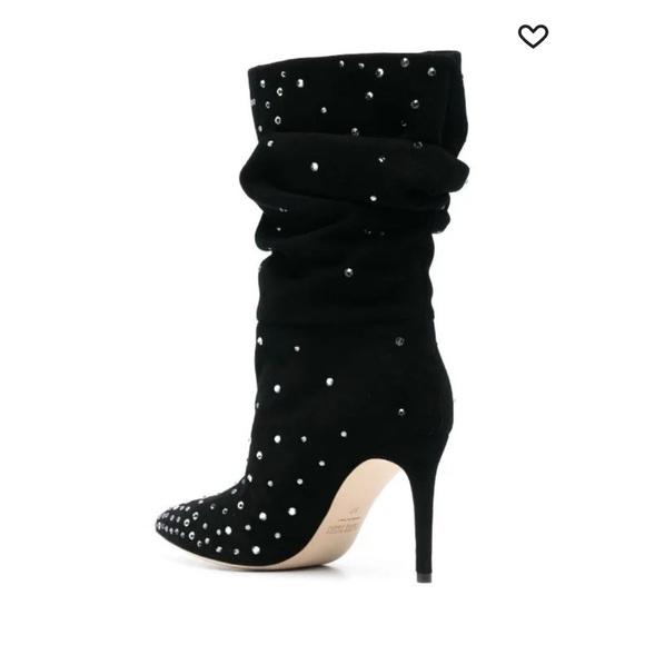 BNIB Paris Texas Holly 100mm crystal-embellished slouchy boots - Picture 6 of 7